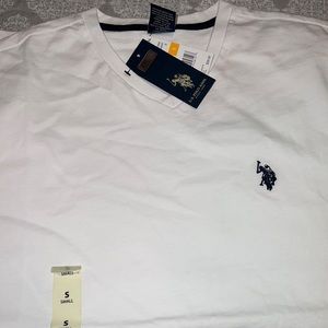 U.S. Polo V neck white